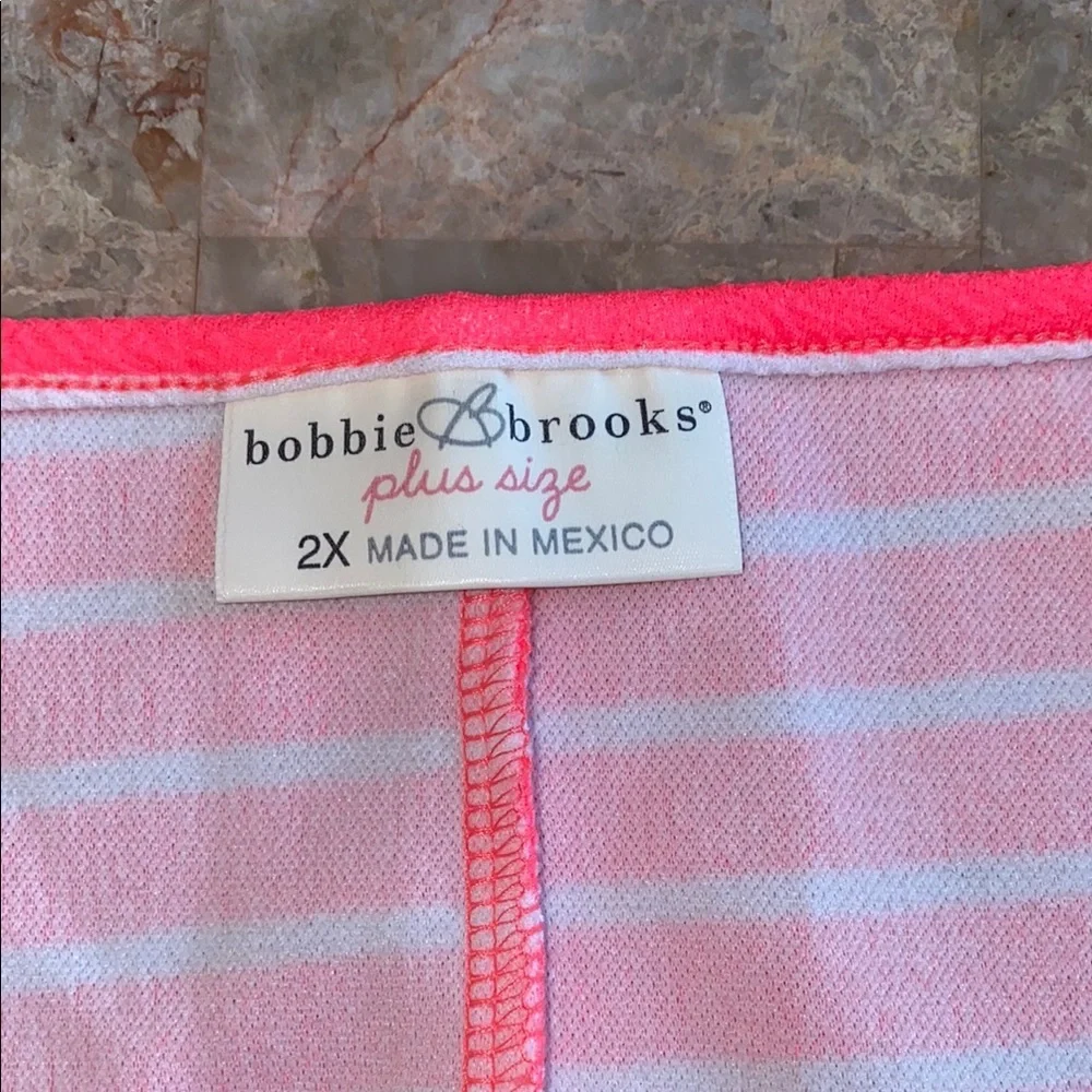 Bobbie Brooks Pink Striped Mini Dress
